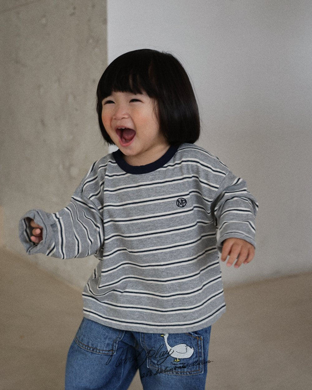 ［normalplay］Days Stripe tee