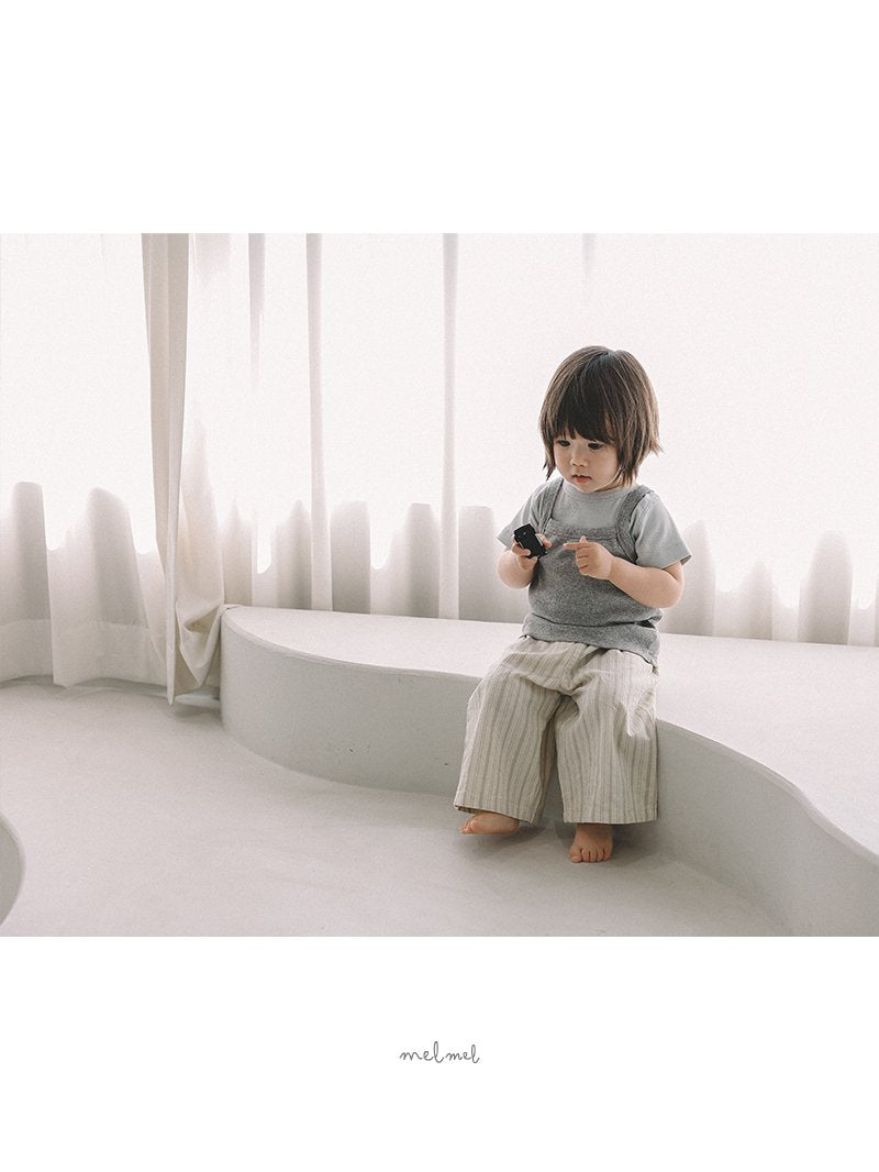［melmel］Multi stripe pants
