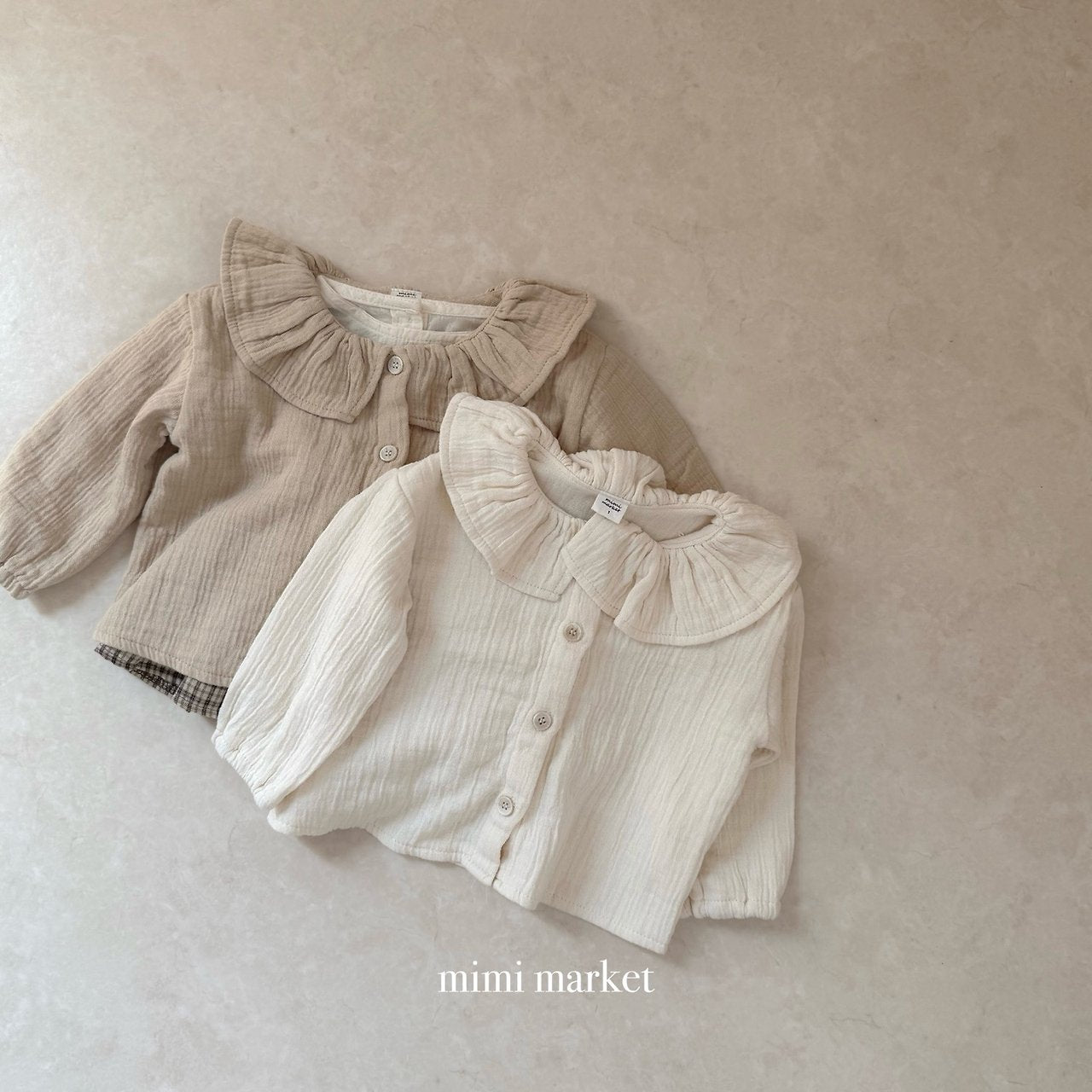 ［mimi market］Ozzie frill collar blouse