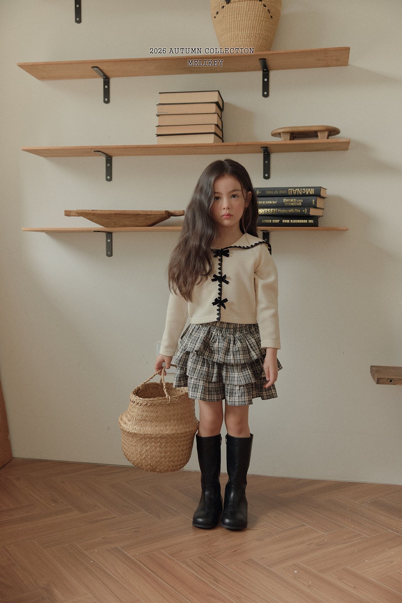 ［Melikey］Mellow ribbon sailor tops