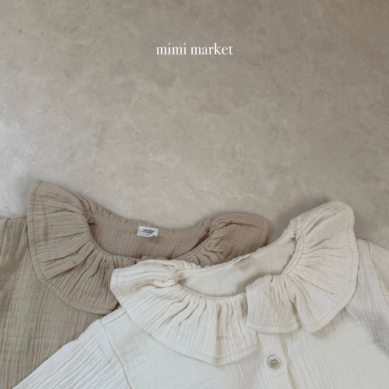 ［mimi market］Ozzie frill collar blouse
