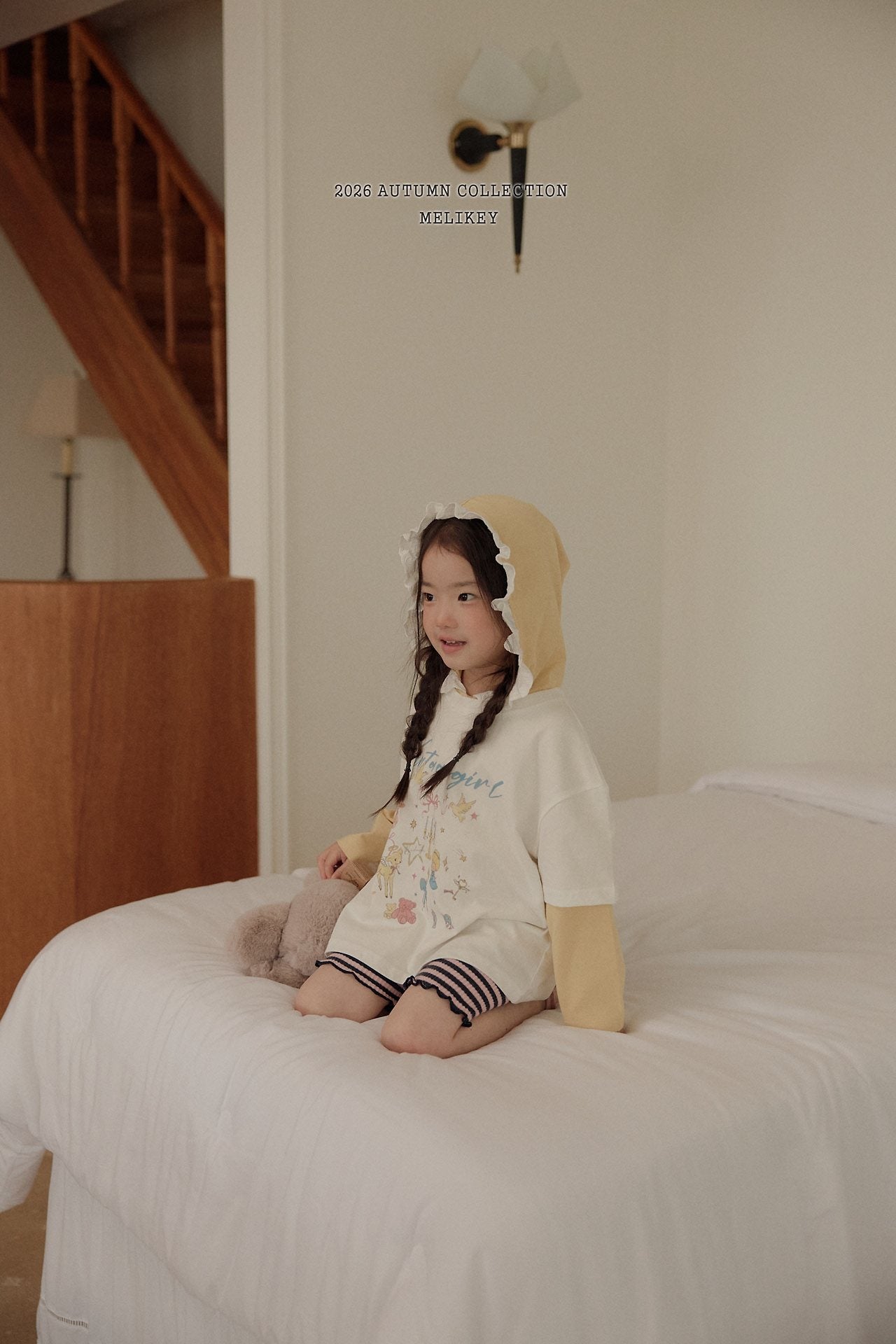 ［Melikey］Sona lace hood tee