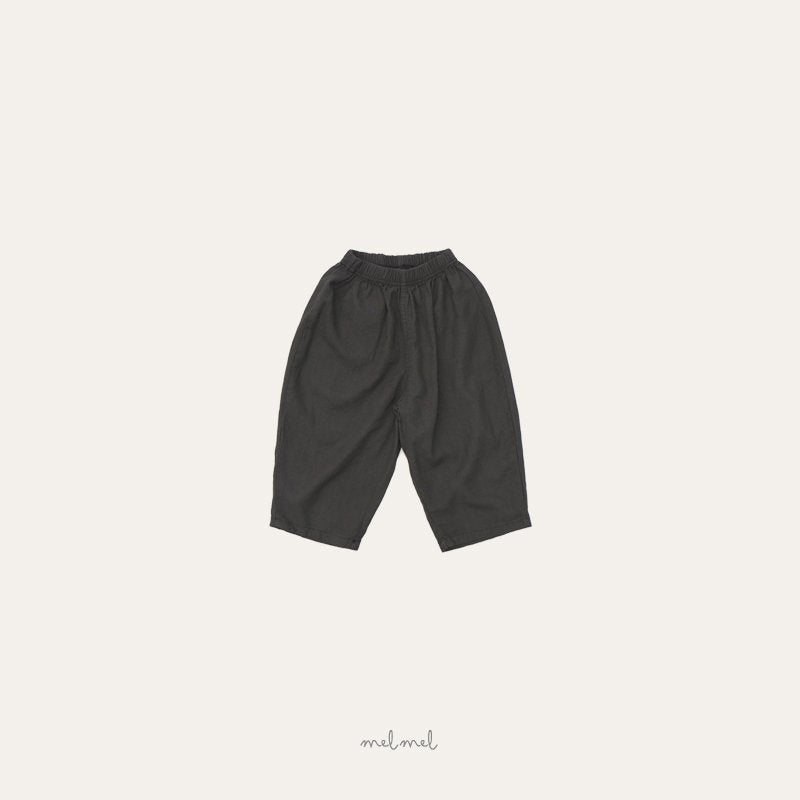 ［melmel］Linen hip pocket pants