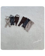 ［nunubiel］Ribbed supender leggings (baby)