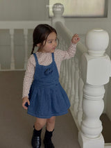 ［LINDO］Twill suspender one-piece