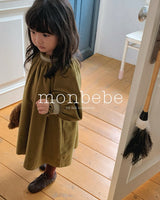 [monbebe] Corduroy smock one-piece
