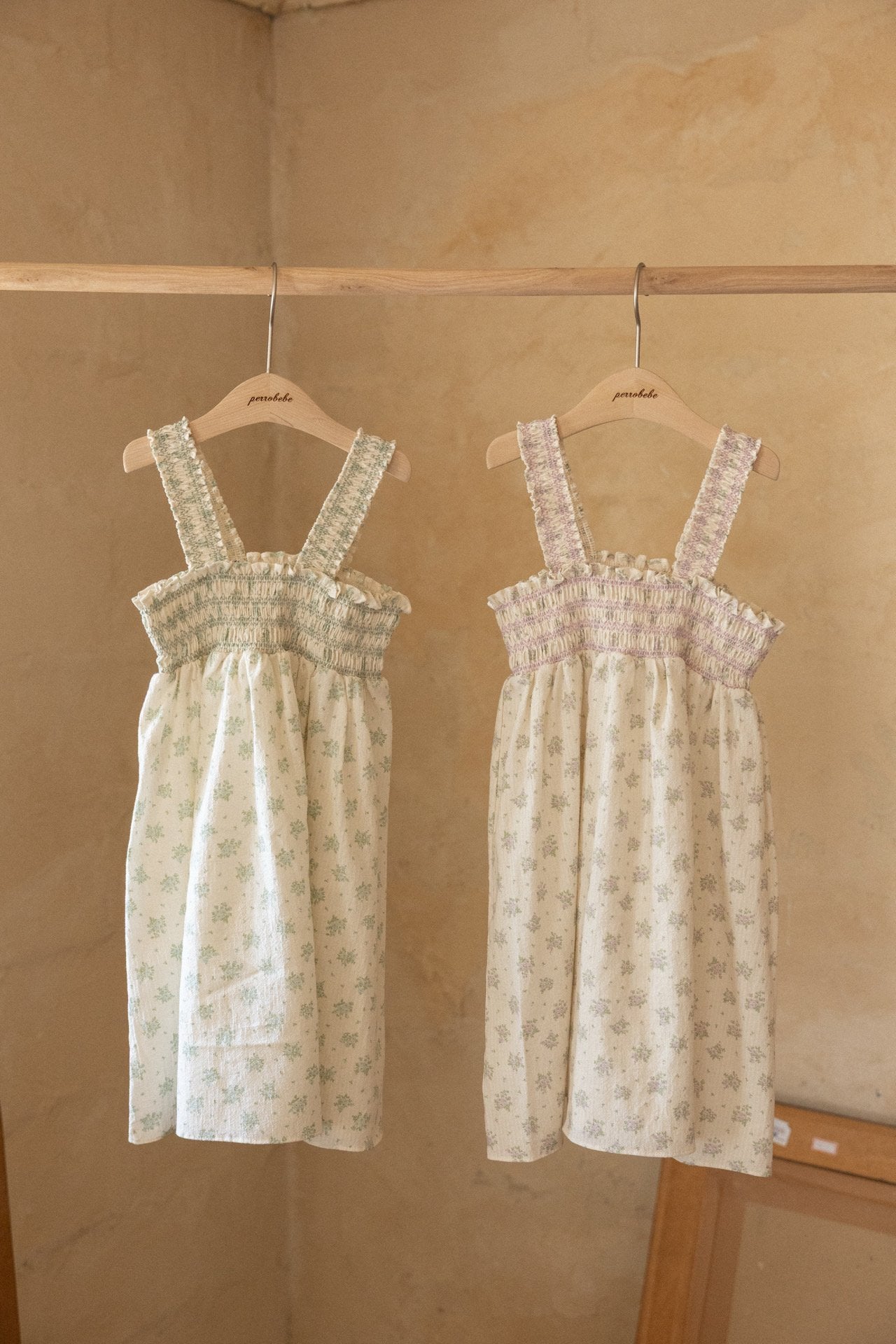 ［perrobebe］Heloise smock one-piece (lavender)