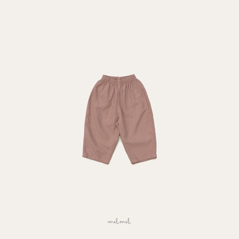 ［melmel］Linen hip pocket pants