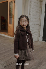 ［BELLOT］Curly alpaca cardigan (kids)