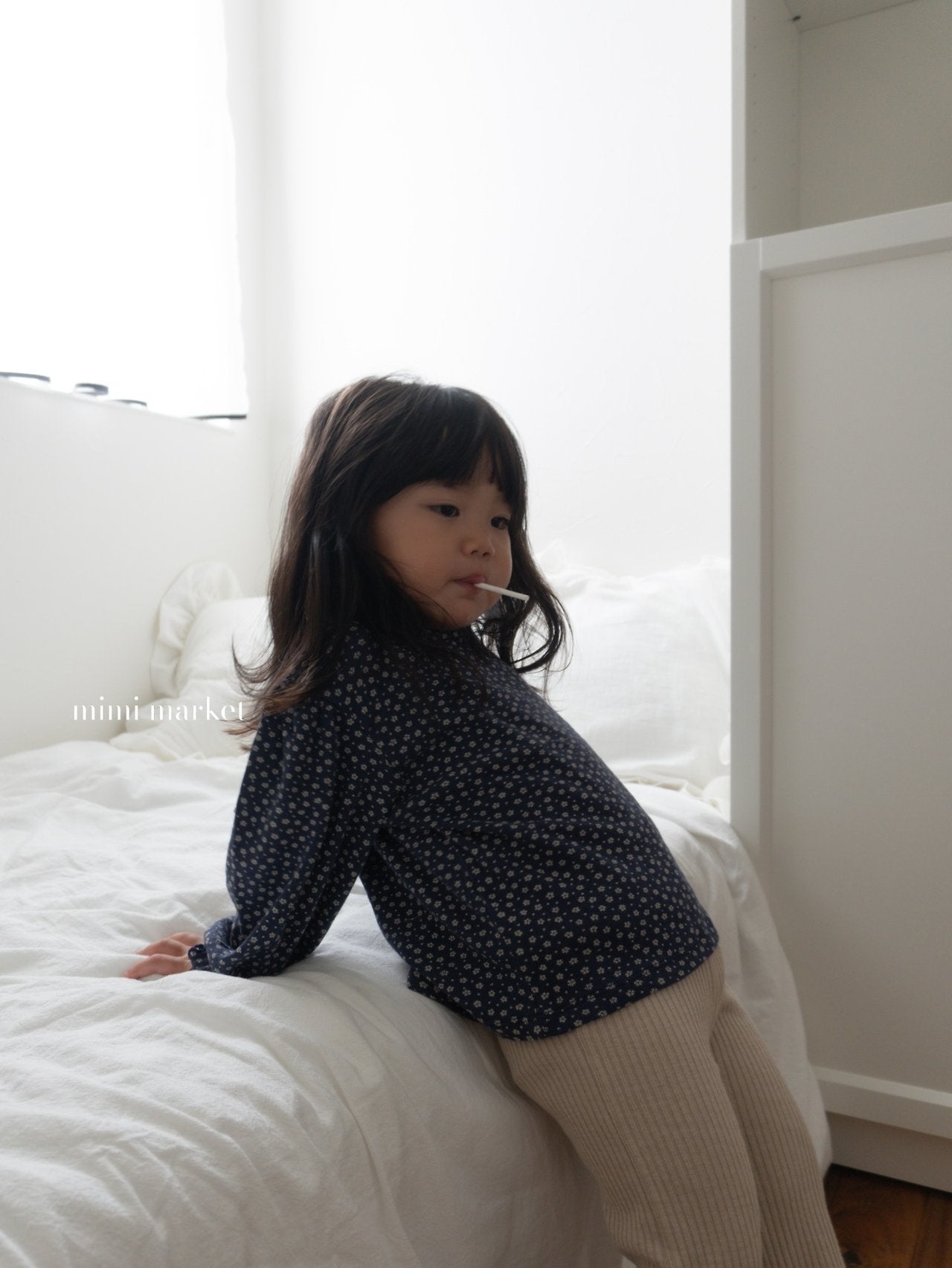 ［mimi market］Flower puff tops