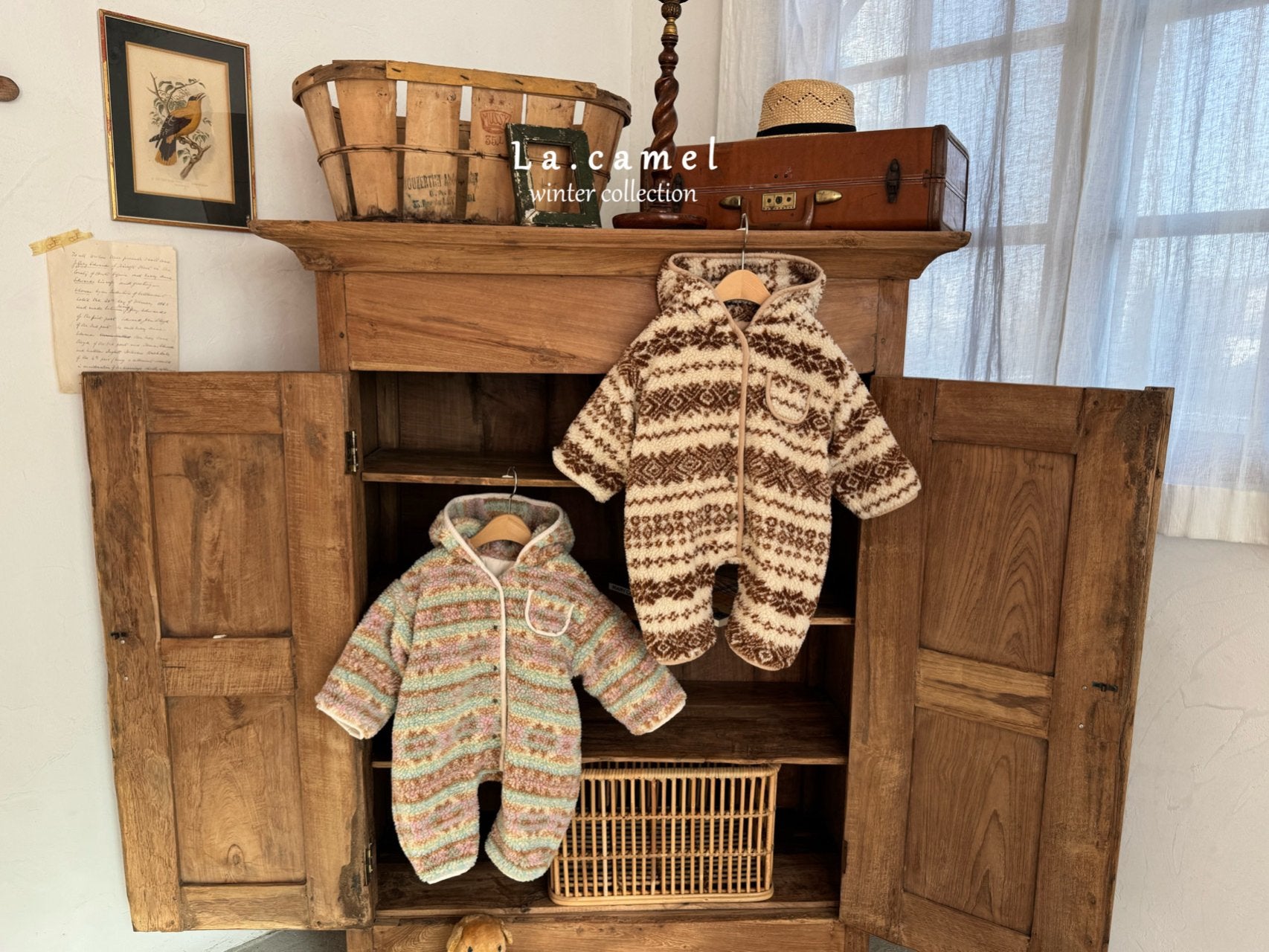 ［La.camel］Candy  reversible padding suit