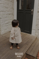 ［BELLOT］Peach check one-piece (baby)