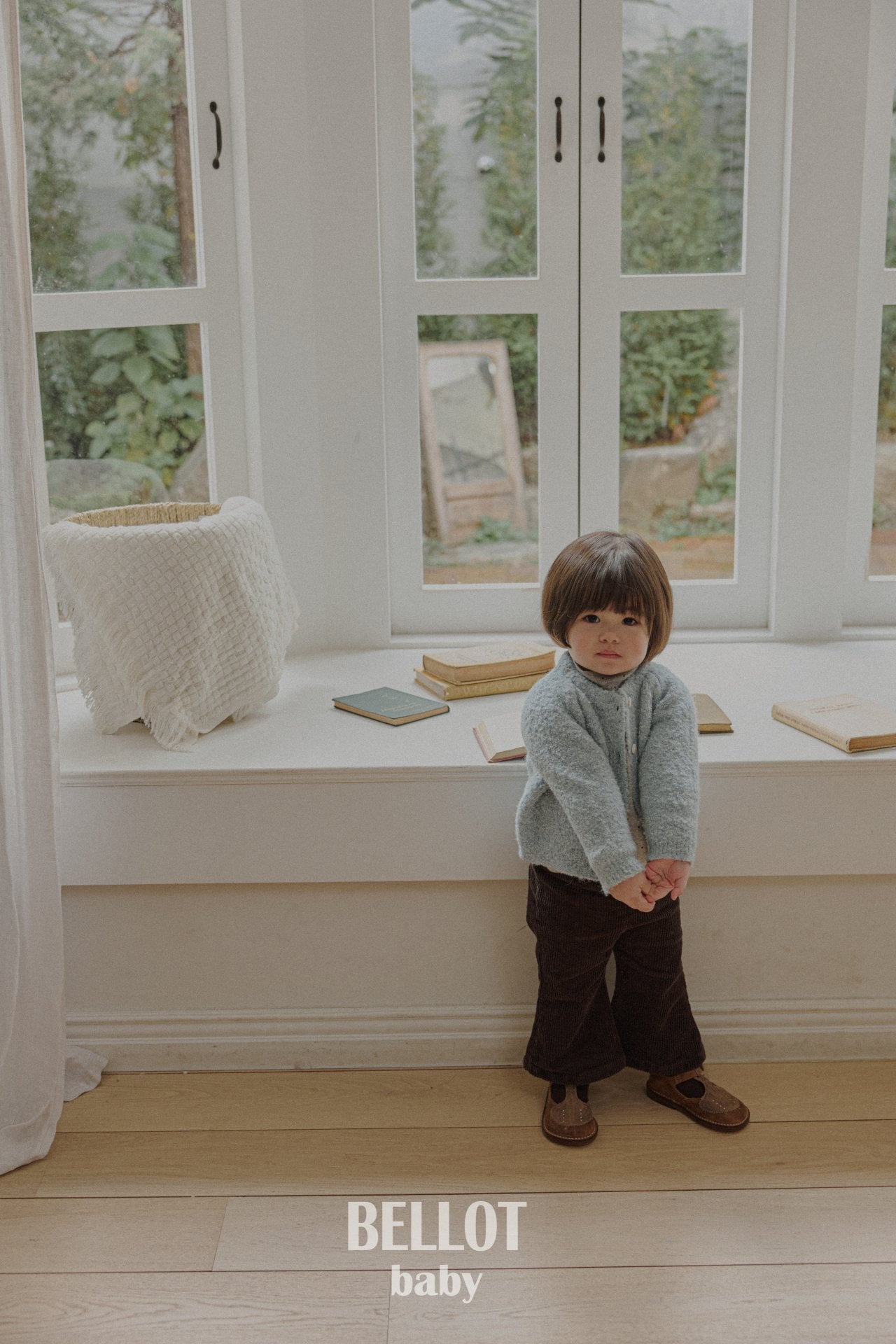 ［BELLOT］Curly alpaca cardigan (baby)