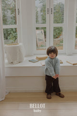 ［BELLOT］Curly alpaca cardigan (baby)