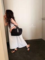 ［comma］Two tone long one-piece