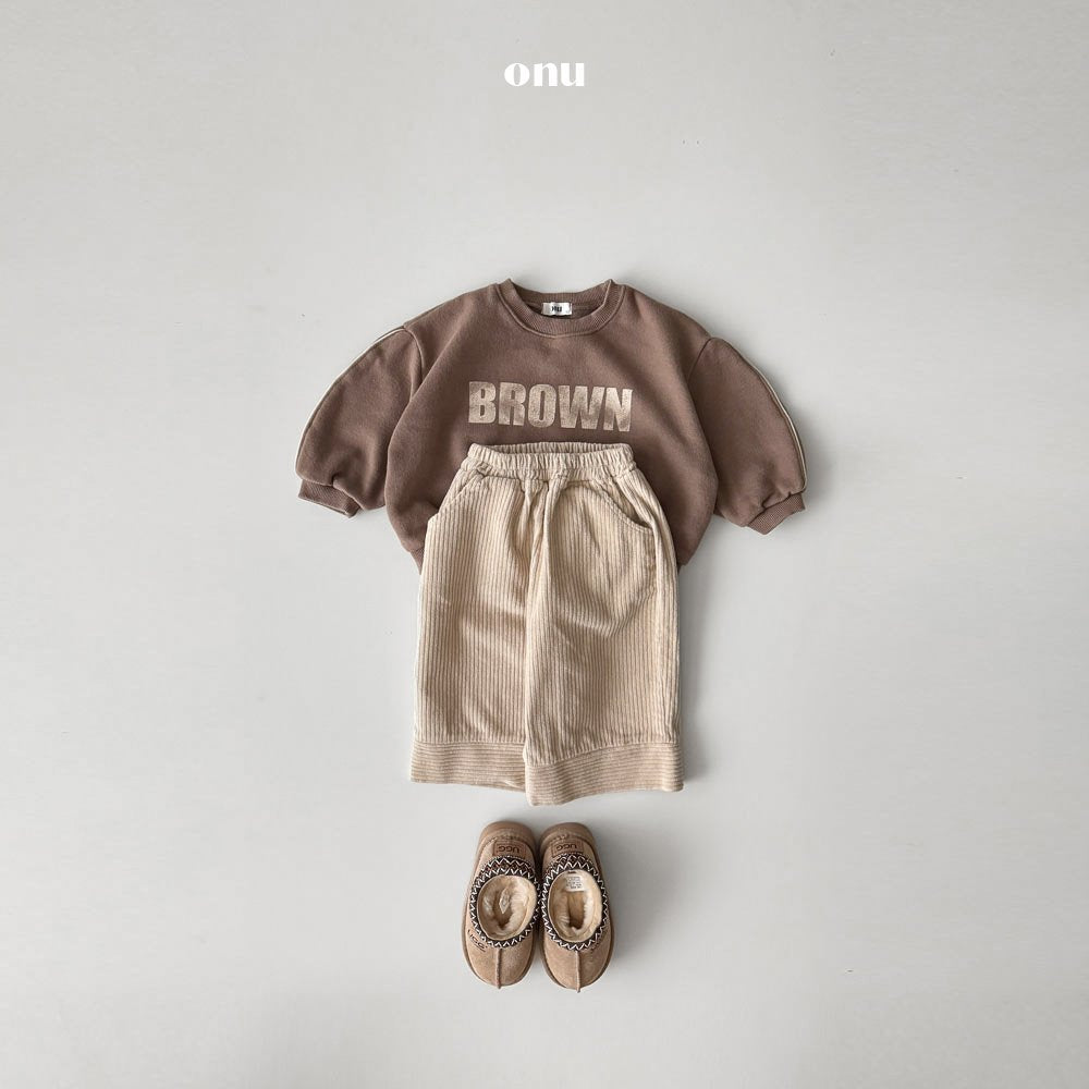 ［onu］Corduroy line pants