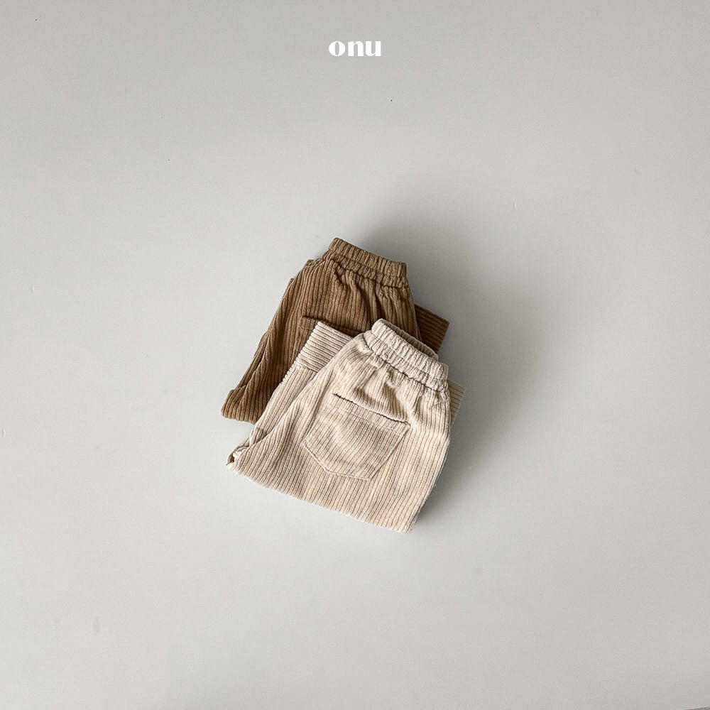 ［onu］Corduroy line pants