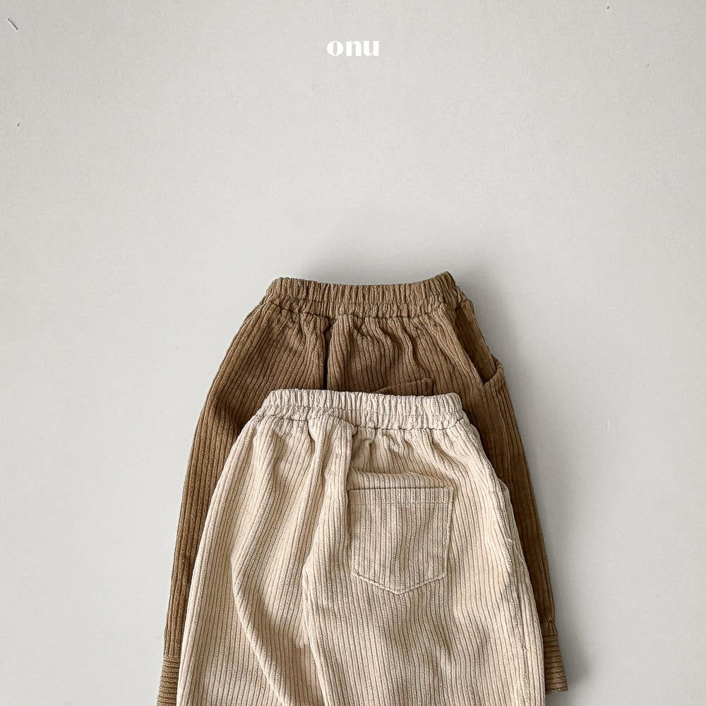 ［onu］Corduroy line pants