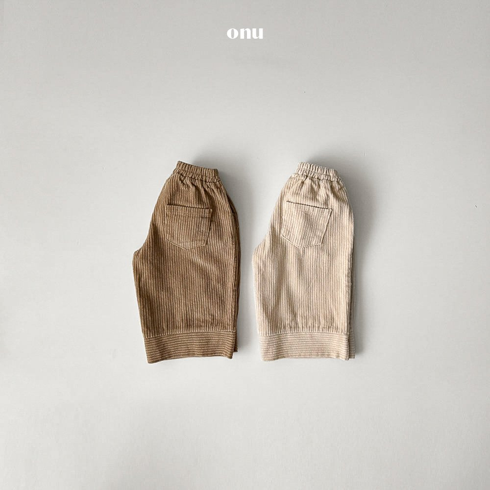 ［onu］Corduroy line pants