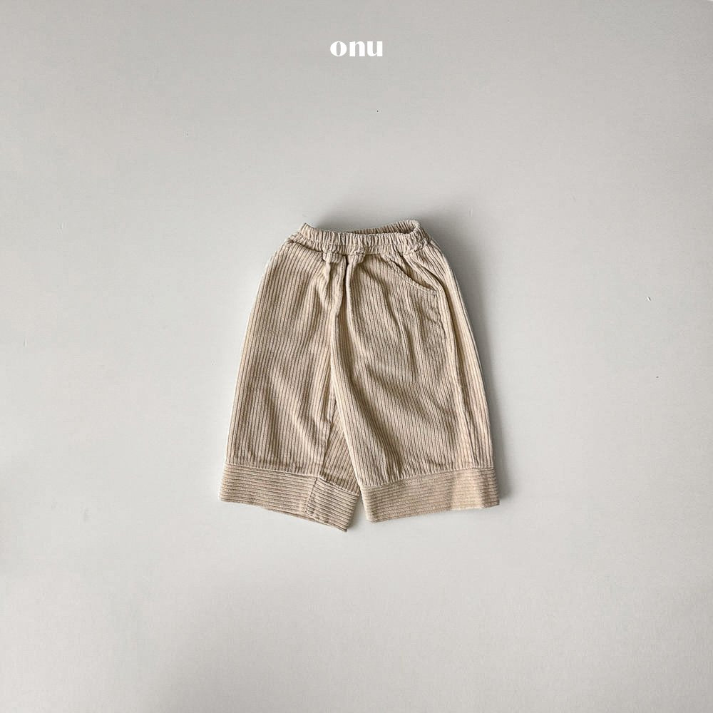 ［onu］Corduroy line pants