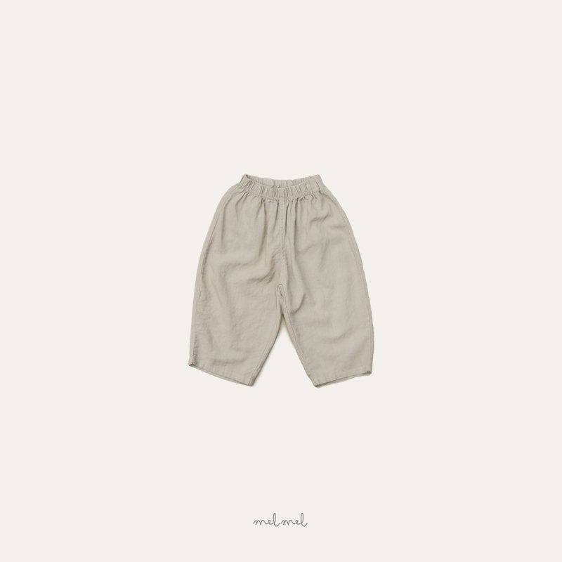［melmel］Linen hip pocket pants
