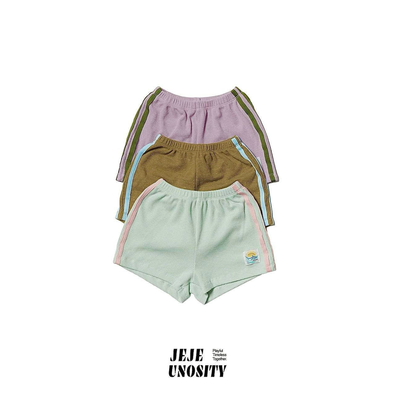 ［jejeunosity］Waffle track pants