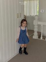 ［LINDO］Twill suspender one-piece