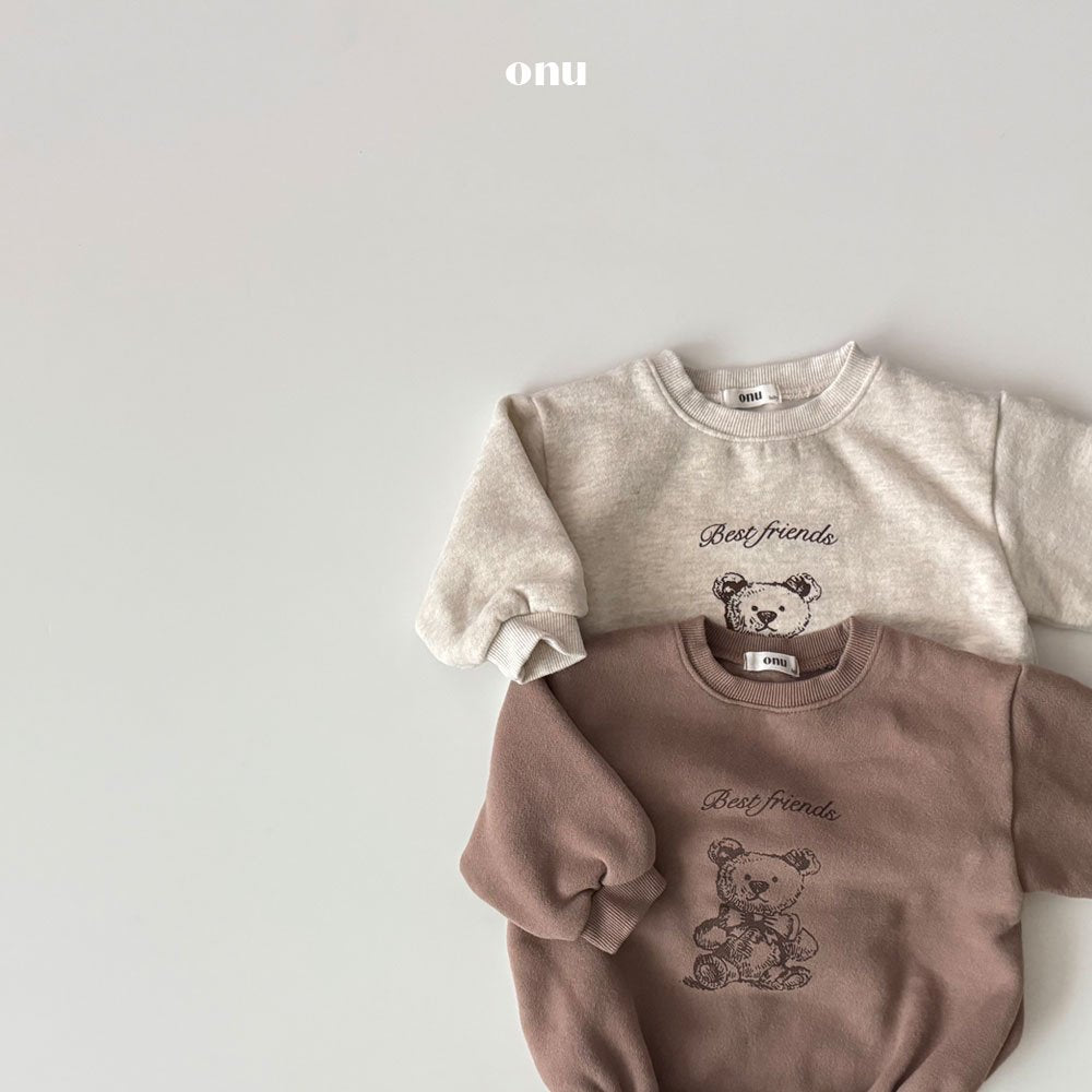 ［onu］Twin bear rompers