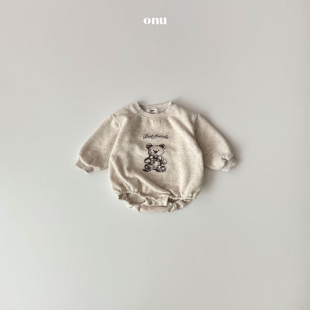 ［onu］Twin bear rompers