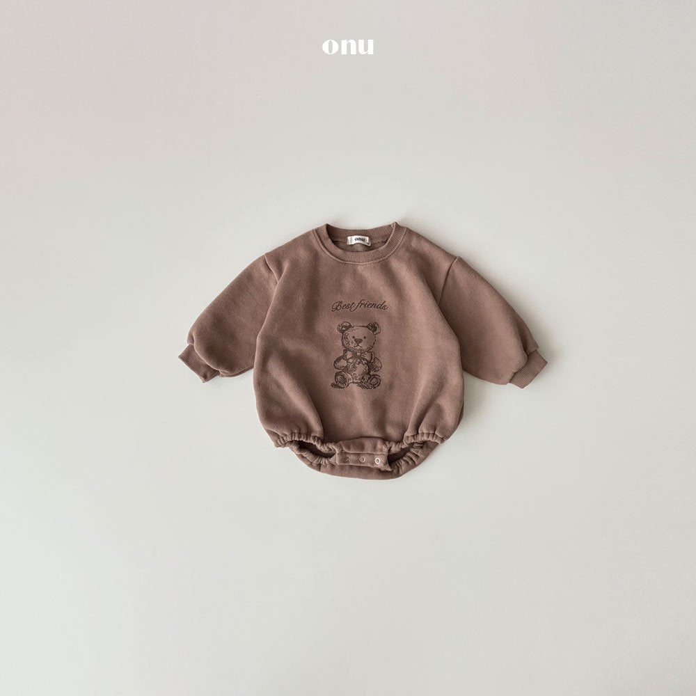 ［onu］Twin bear rompers