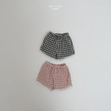 ［LINDO］Check lace frill shorts