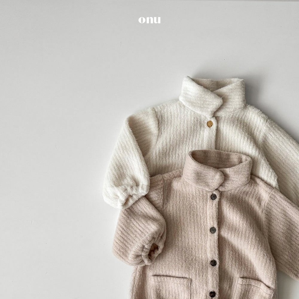 ［onu］Knit collar rompers