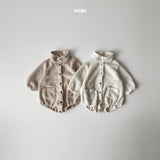 ［onu］Knit collar rompers