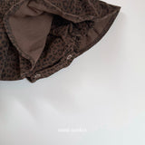 [mimi market] Leopard suspsnder bloomer skirt