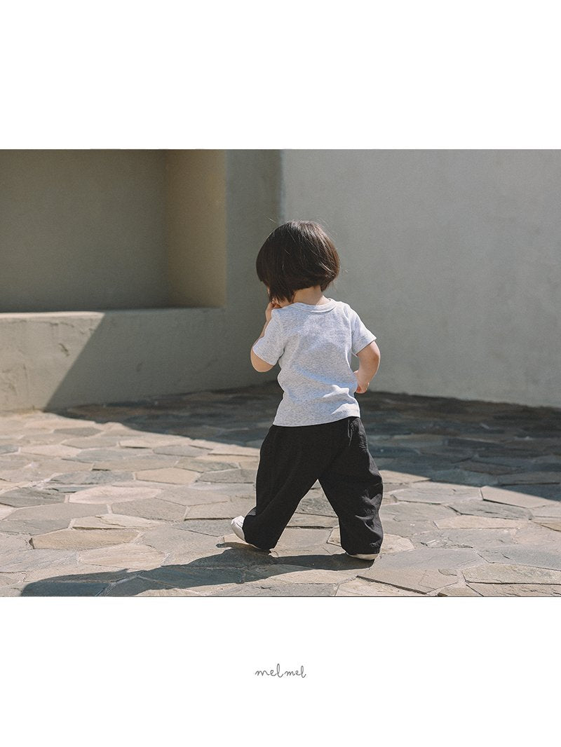 ［melmel］Linen hip pocket pants