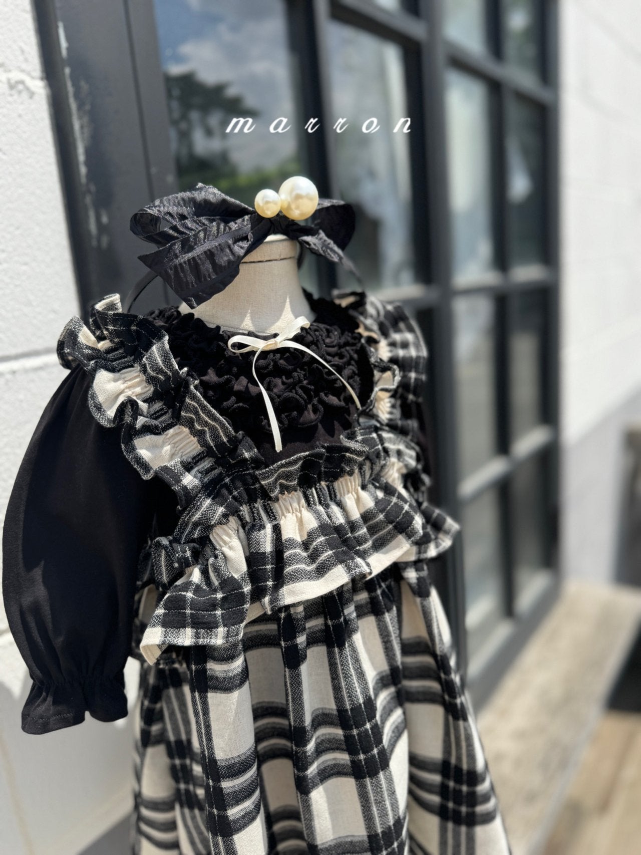 ［marron］Karen ribbon tops
