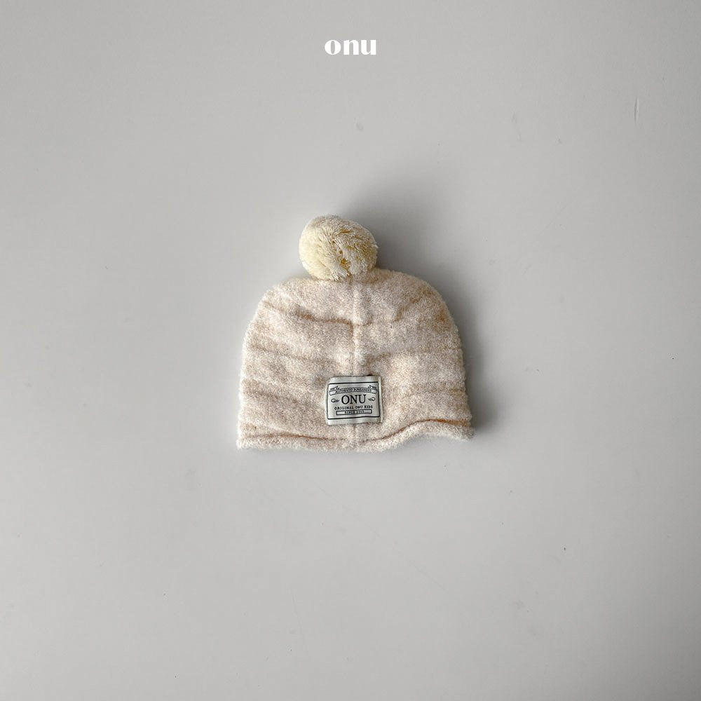 ［onu］Pompom warm beanie