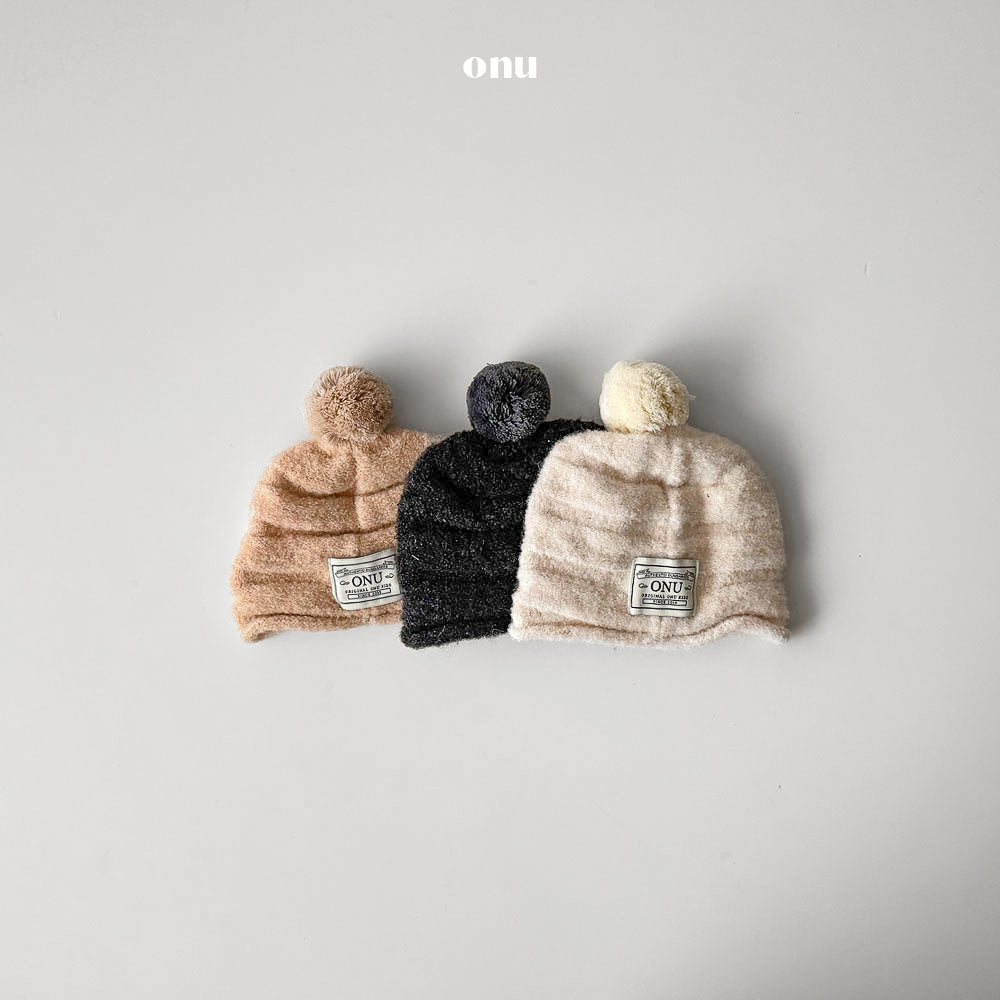 ［onu］Pompom warm beanie