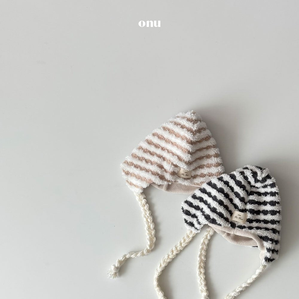 ［onu］Knot stripe beanie