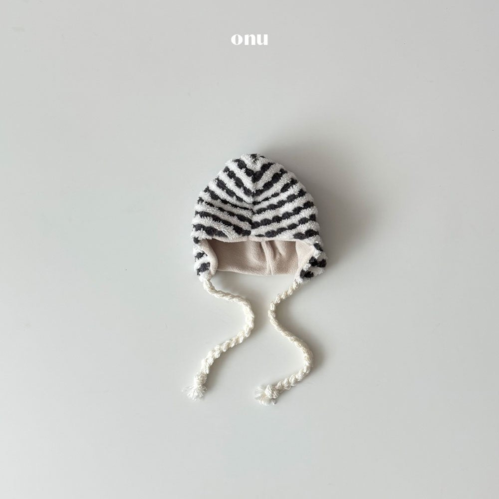 ［onu］Knot stripe beanie