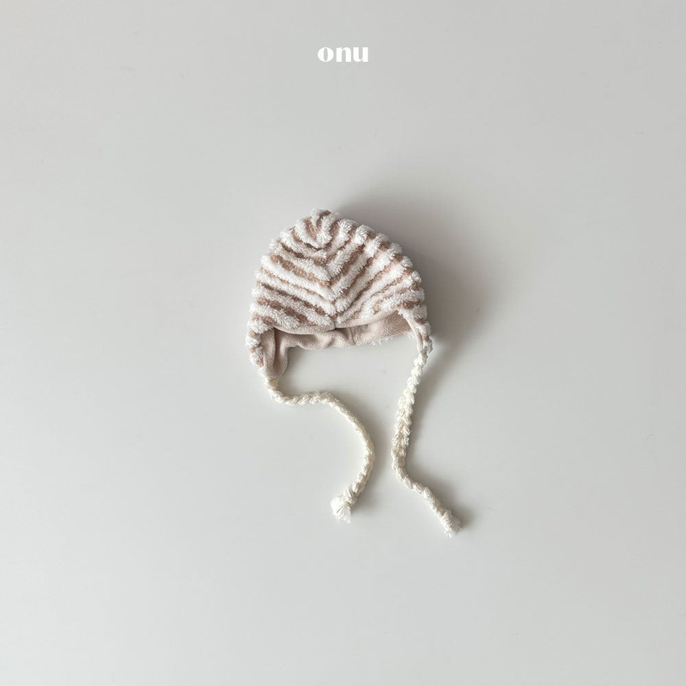 ［onu］Knot stripe beanie