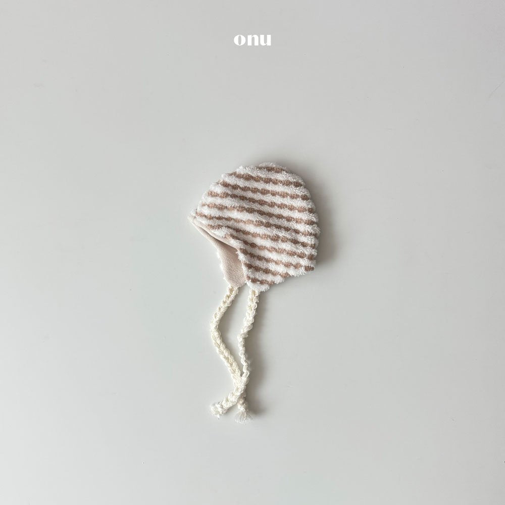 ［onu］Knot stripe beanie