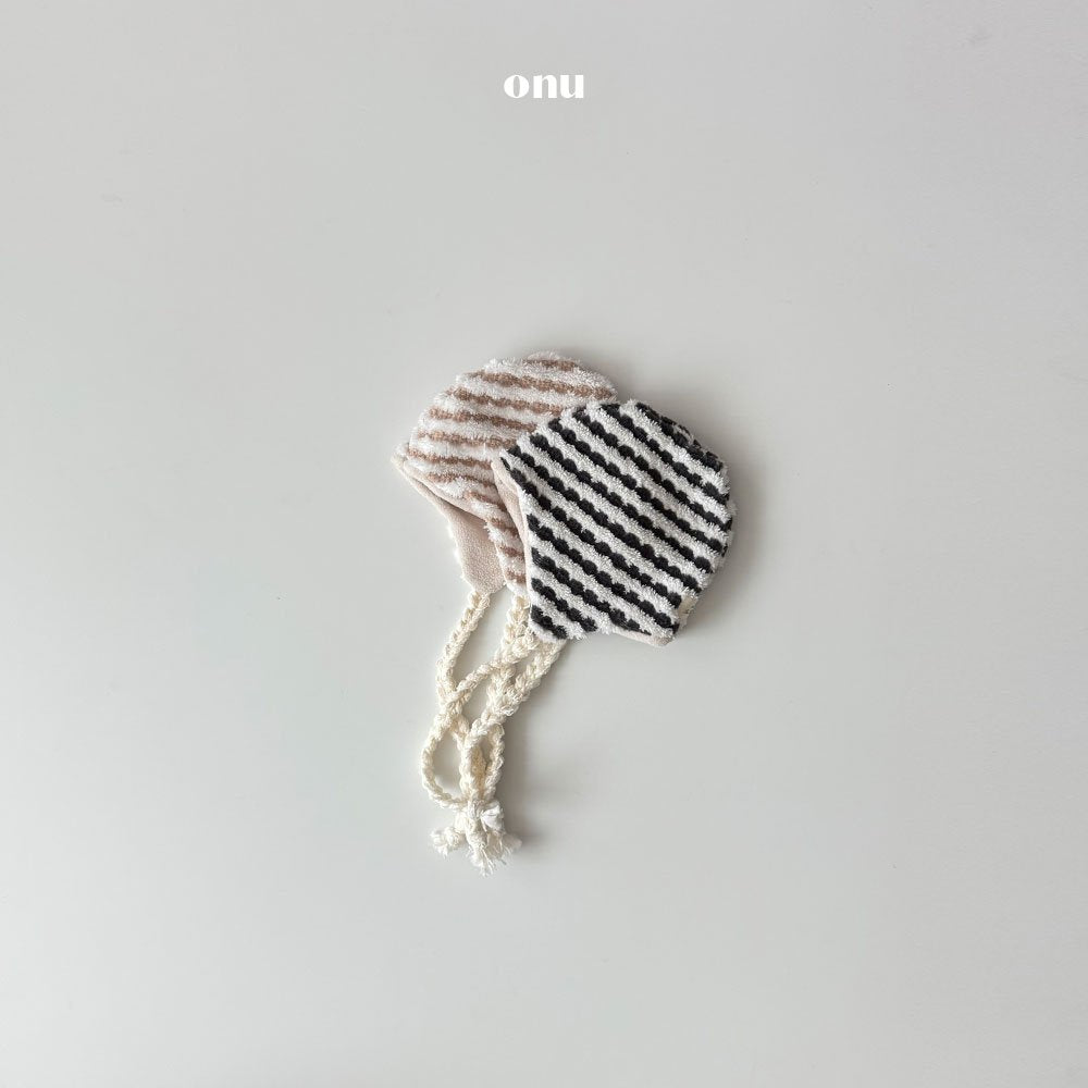 ［onu］Knot stripe beanie
