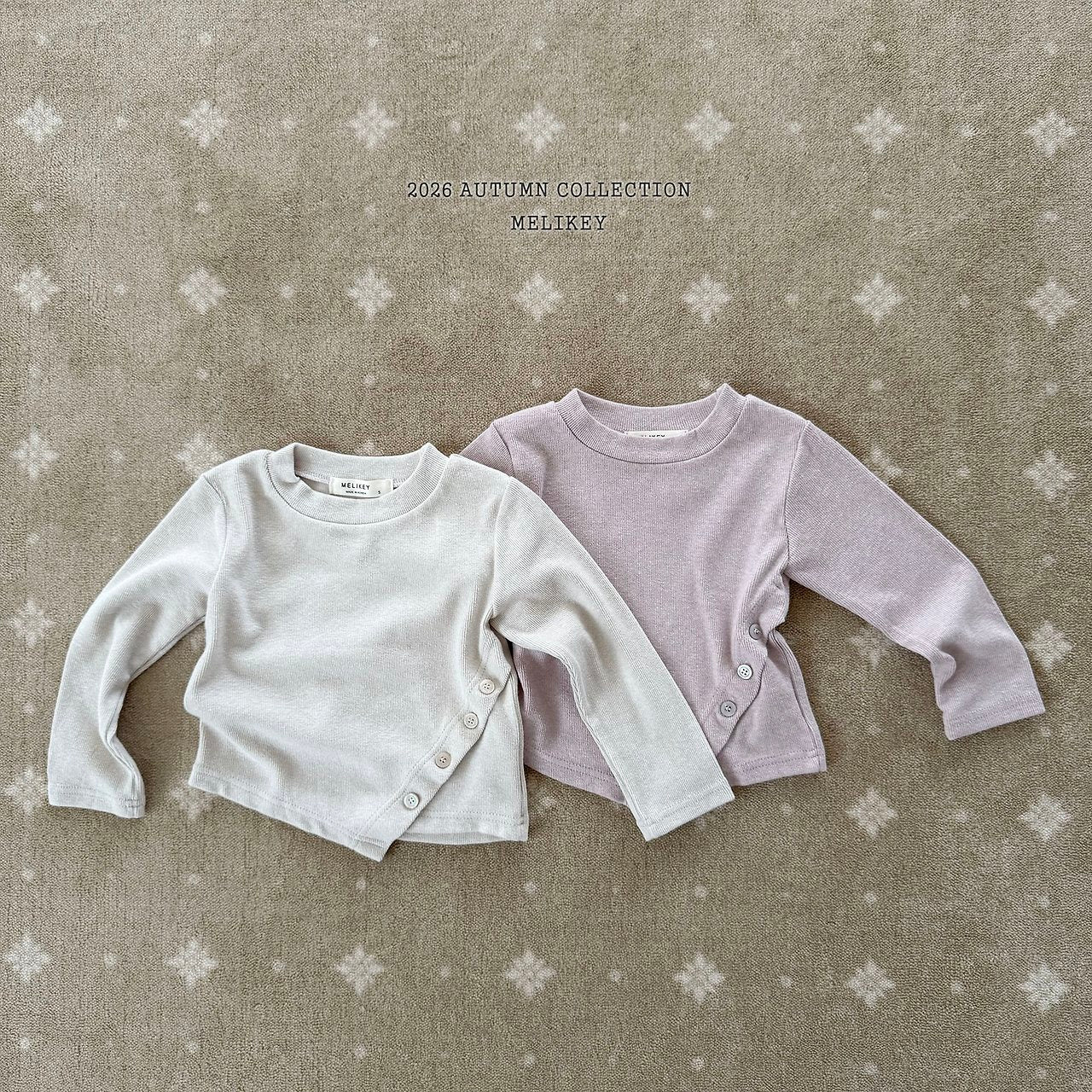 ［Melikey］Button crop tee