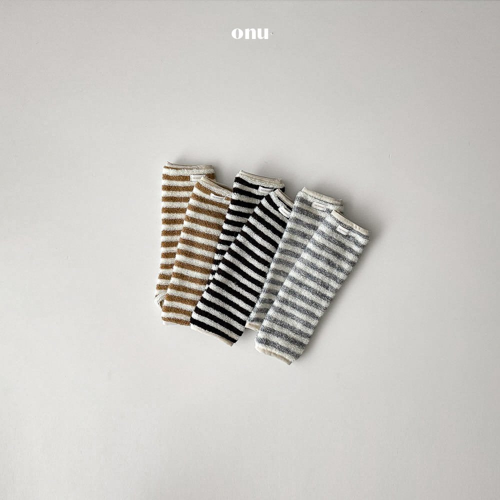 ［onu］Stripe arm & leg warmer