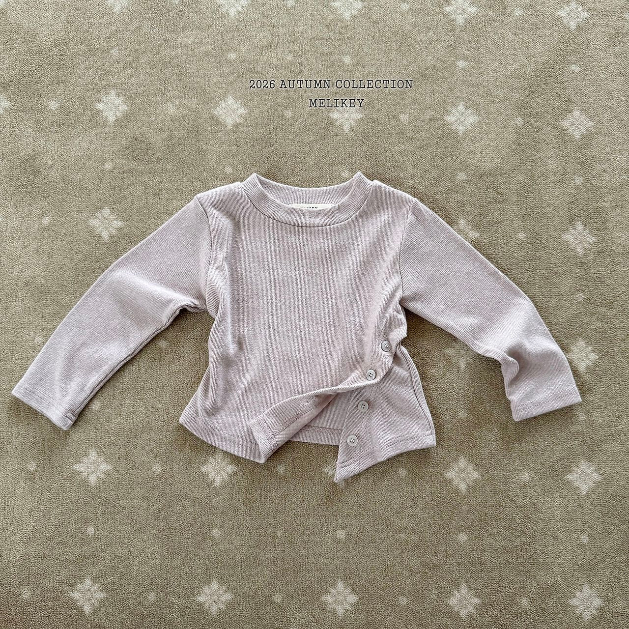 ［Melikey］Button crop tee