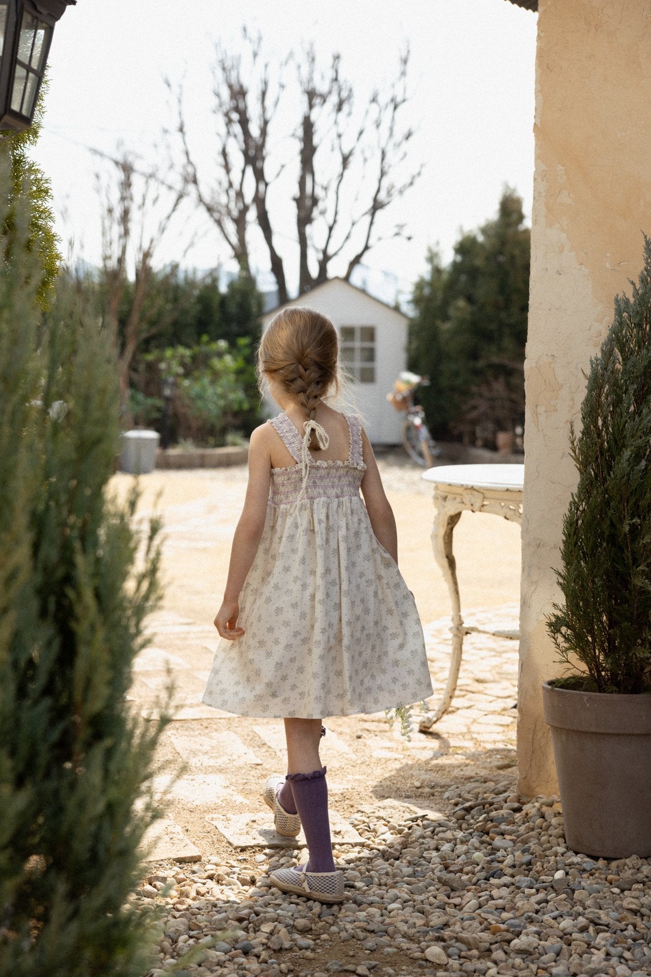 ［perrobebe］Heloise smock one-piece (lavender)