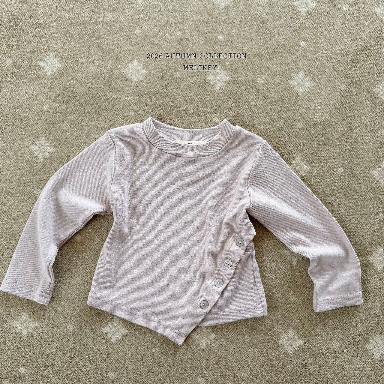 ［Melikey］Button crop tee