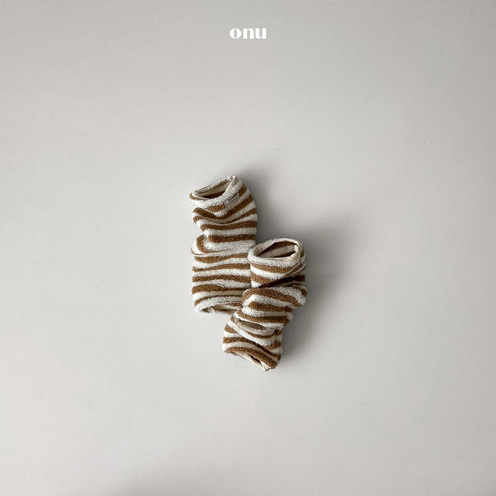 ［onu］Stripe arm & leg warmer