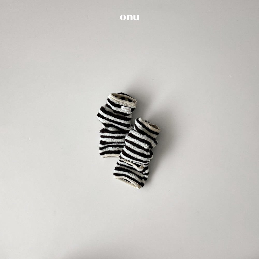 ［onu］Stripe arm & leg warmer